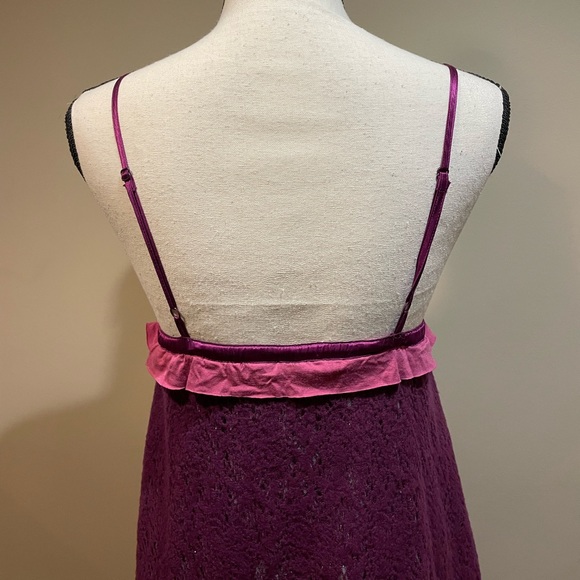 Free People Vintage Boho Lace Overlay Slip Dress - Picture 7 of 10